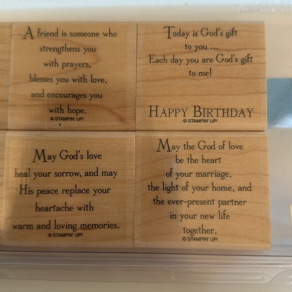 Stampin’ Up! God’s Blessings Stamp Set of 8 Stamps - Picture 3 of 7